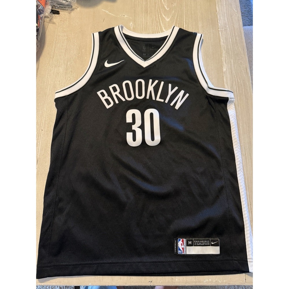 Nike Youth Medium Brooklyn Nets Seth Curry #30 Black Dri-FIT Swingman Jersey